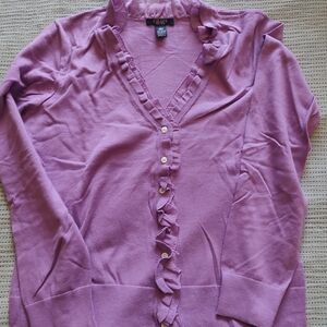 Chaps Women's Lilac Cardigan
